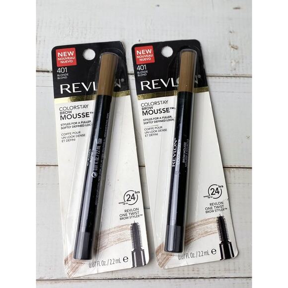 2x Revlon ColorStay Brow Mousse 401 Blonde New - Picture 1 of 5